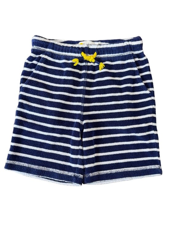Boden Other - MINI BODEN Toweling Shorts Boys 7 7Y 122cm Blue White Striped Terry Cloth Short